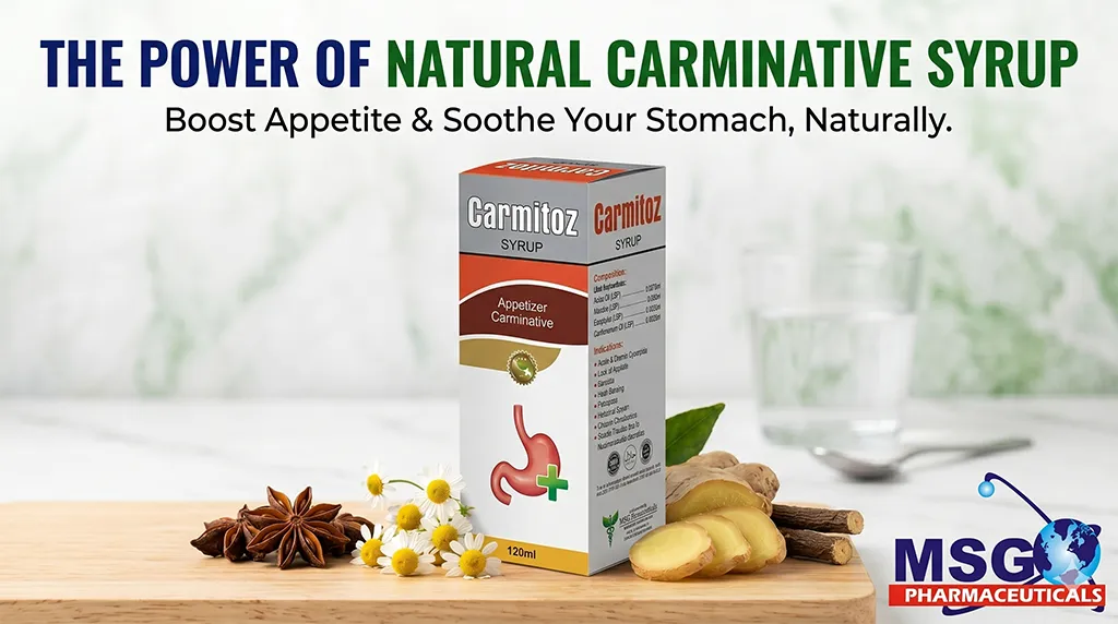 Natural carminative syrup